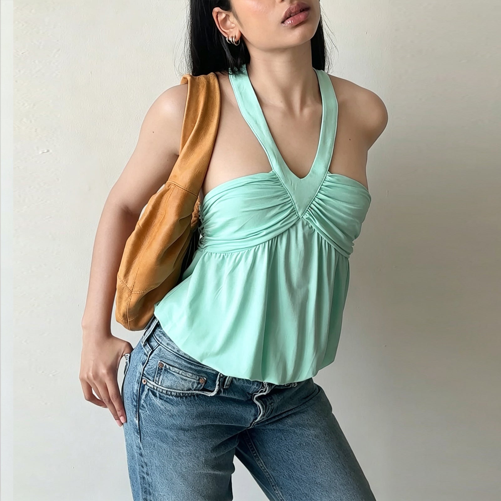 Sommerliches Neckholder Bandeau Top für Damen