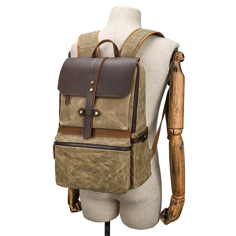 Wasserdichter Canvas-Rucksack mit Batik-Muster – Bild 14 | LuxeStyle