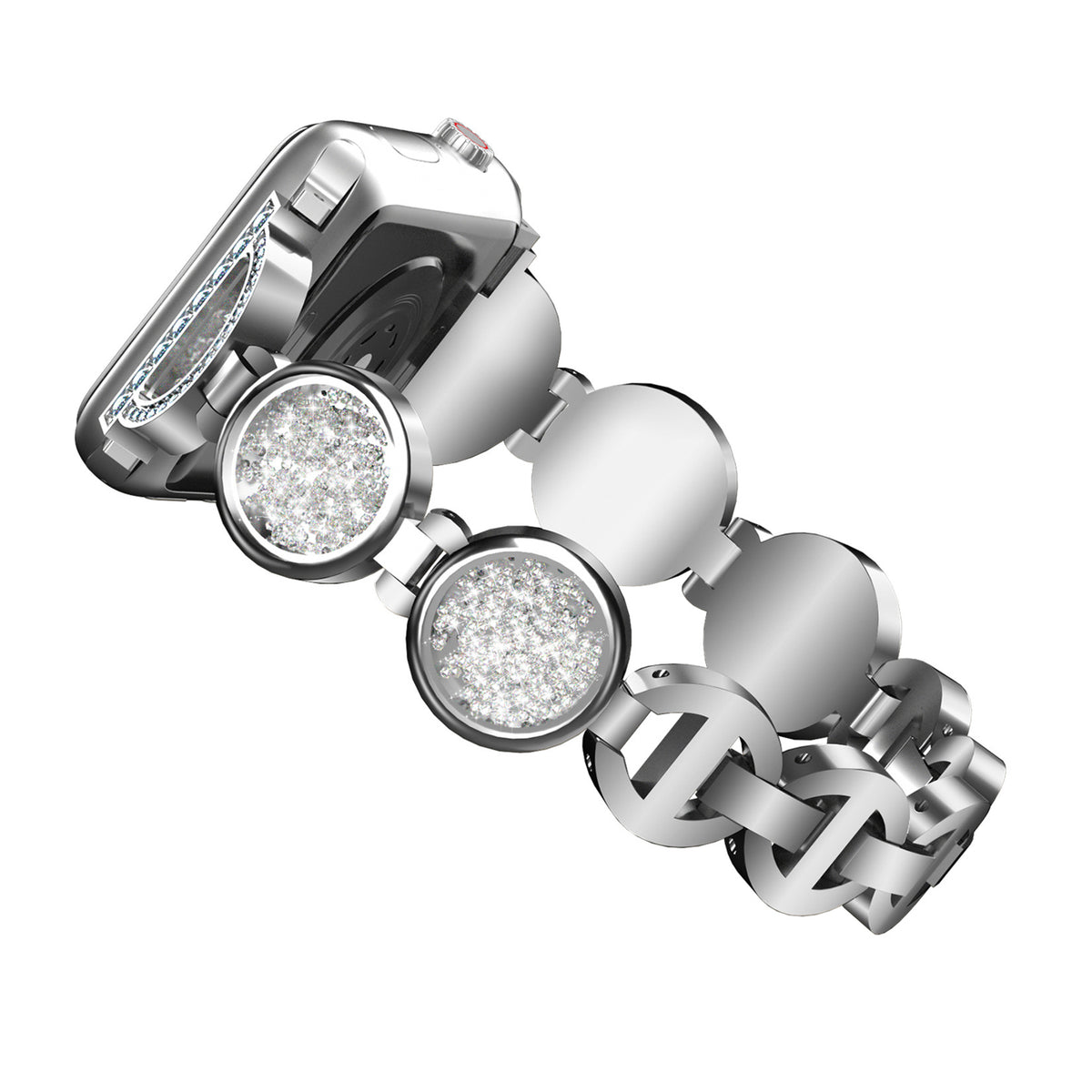 Uhrenarmband aus Legierung mit Strass und Quicksand | LuxeStyle