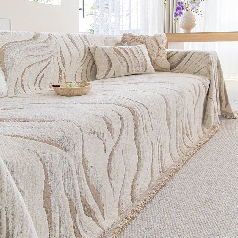 Mid-Century Modern Luxe Winter Plüsch-Sofadecke – Bild 1 | LuxeStyle