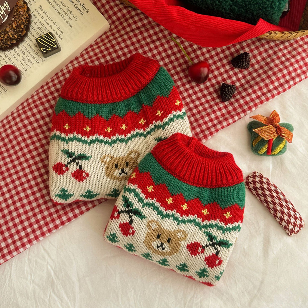 Haustierpullover Weihnachten Kirsche – Bild 4 | LuxeStyle