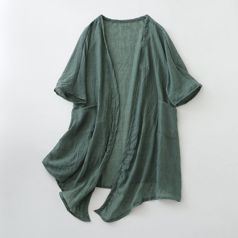 Midi-Shawl-Mantel für Damen