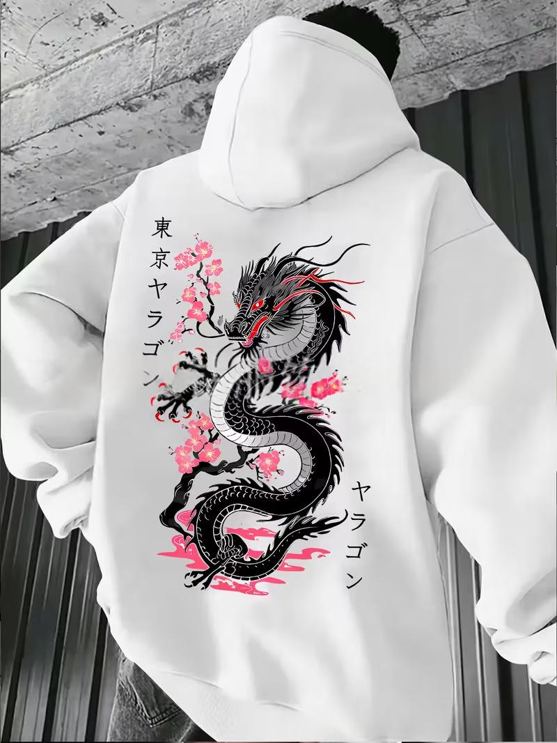 Hooded Sweatshirt mit gemustertem Taschen-Design – Bild 12 | LuxeStyle