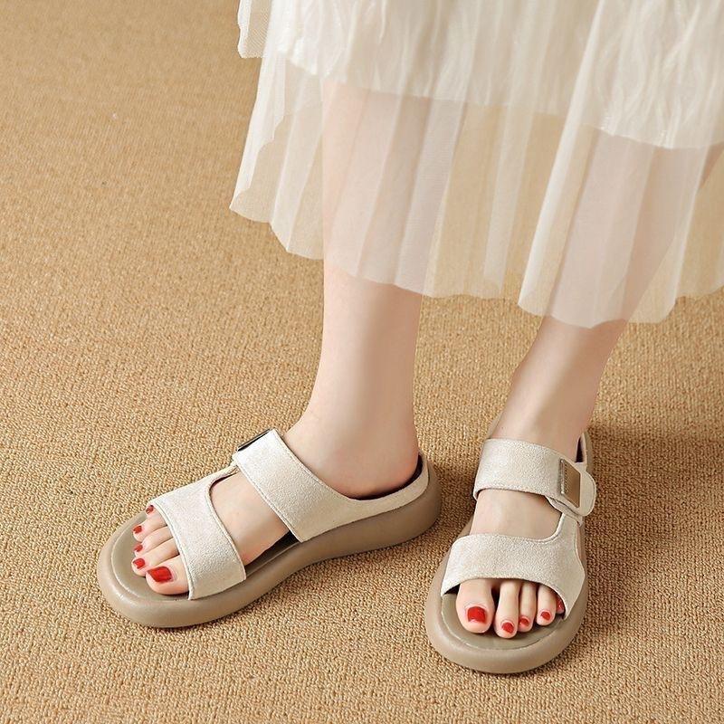Bequeme Casual Slide Sandalen mit dicker Sohle