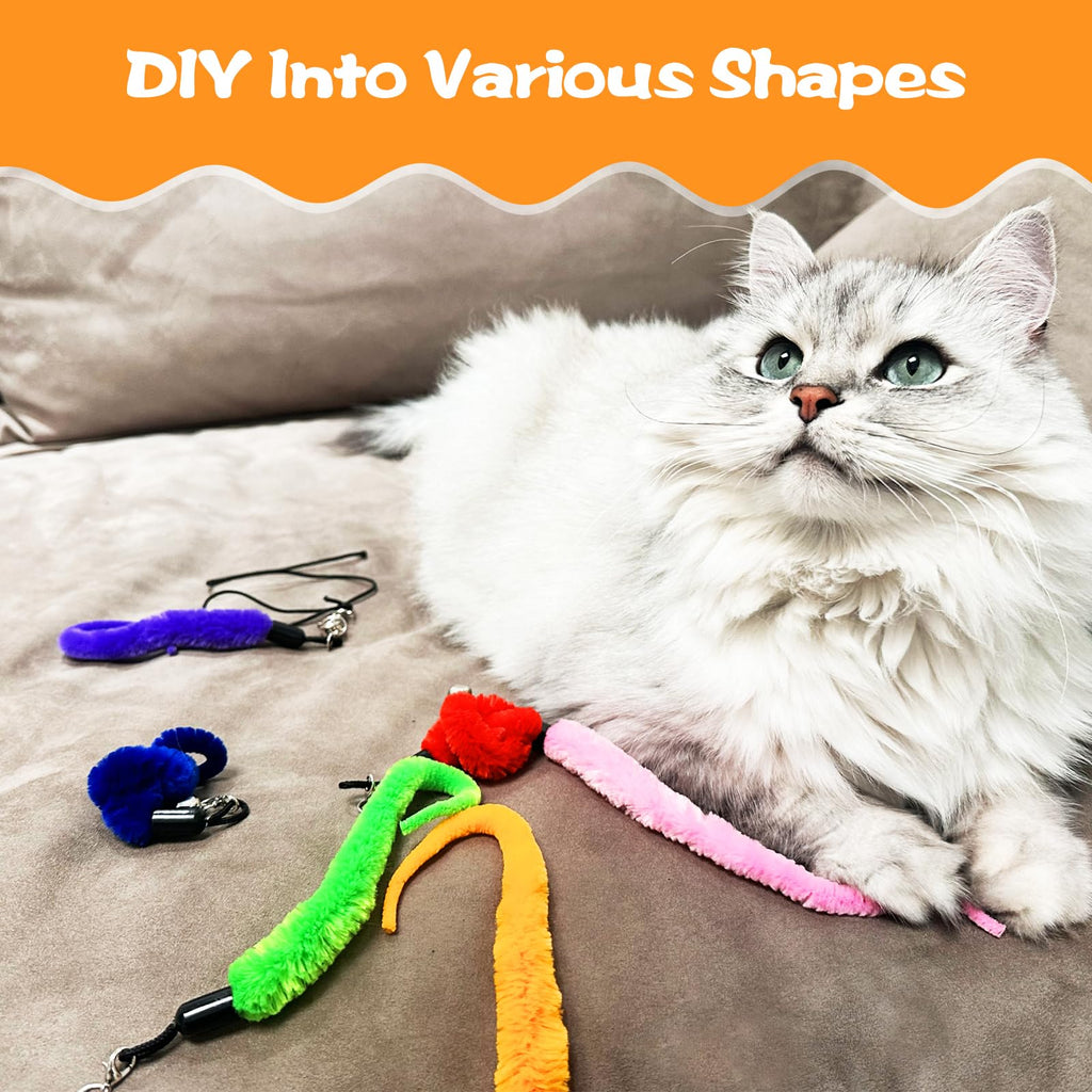 Wurm-Spielzeug-Set für Katzen