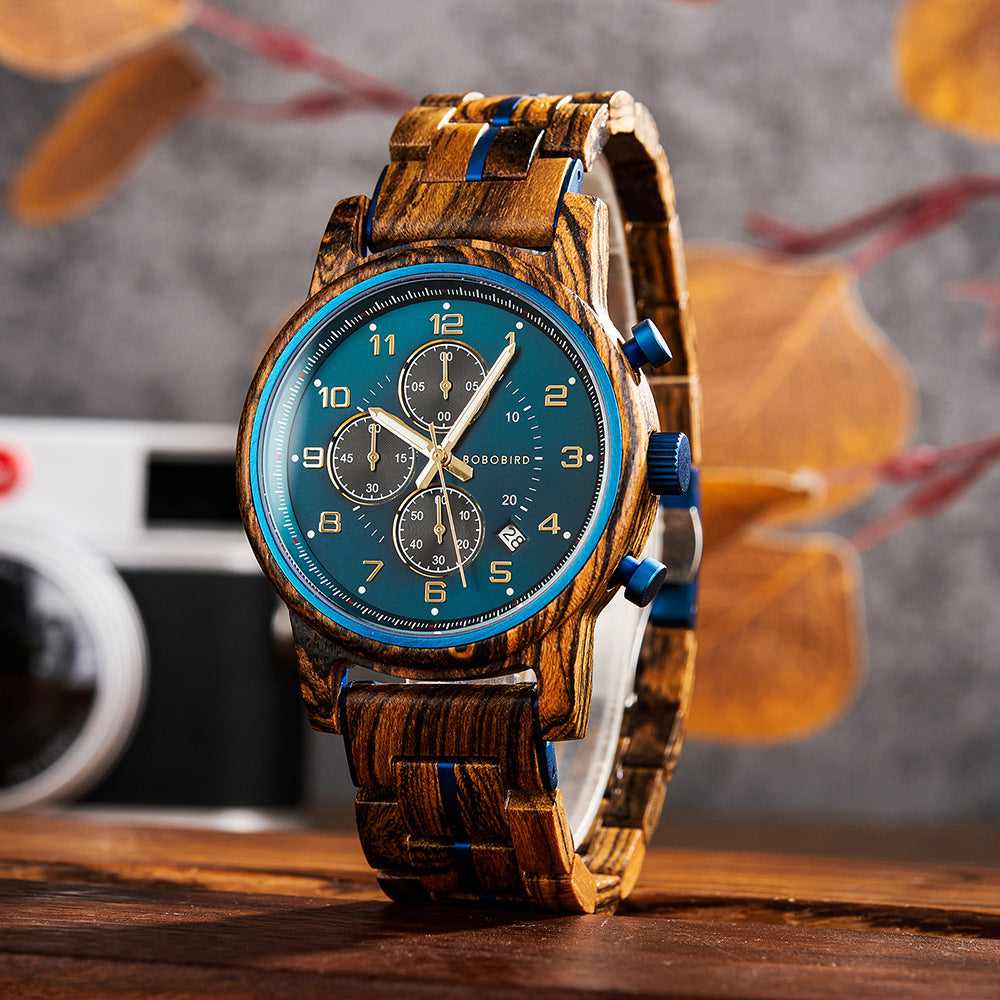 Herrenuhr aus Holz