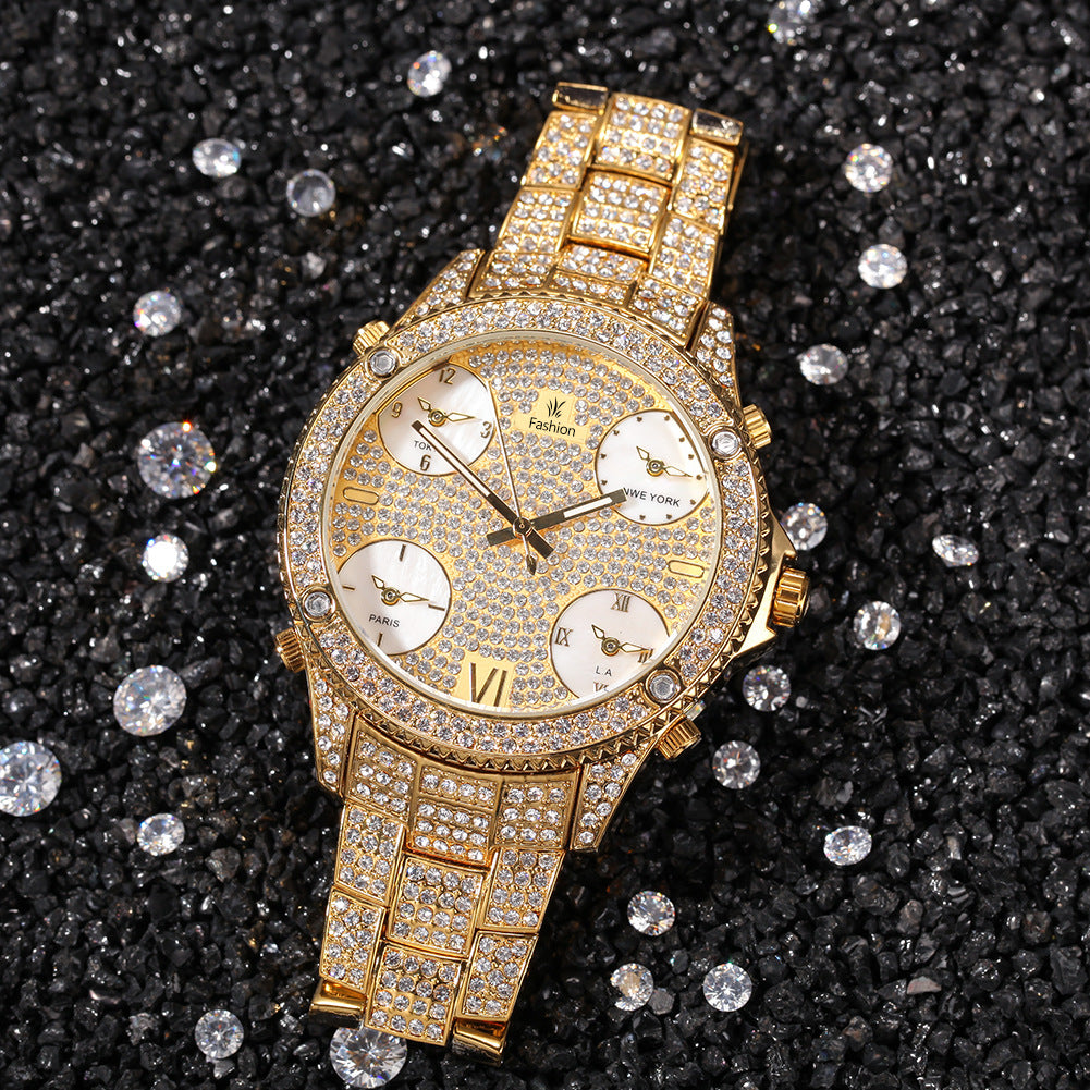 Hip-Hop Herrenuhr mit grossem Zifferblatt – Bild 5 | LuxeStyle