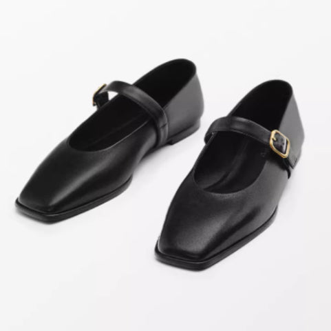 Echte Leder Flats mit Einzelriemen – Bild 3 | LuxeStyle