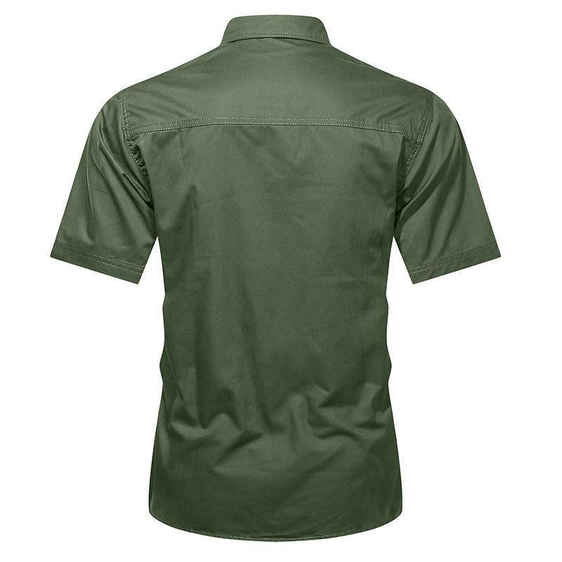 Kurzarmhemd im Military-Stil für Herren – Bild 16 | LuxeStyle