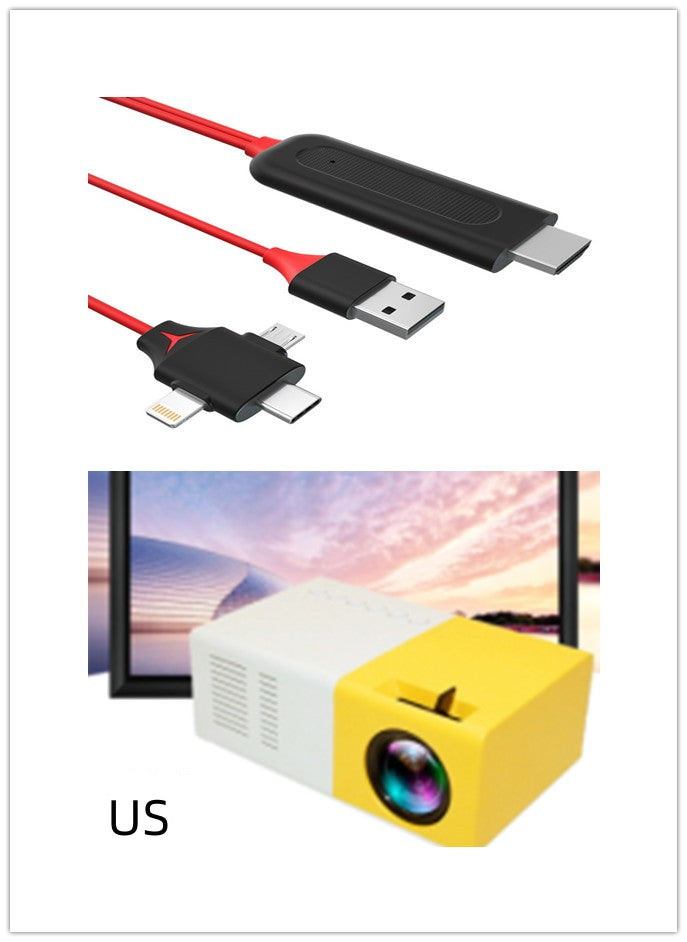 Mini HD LED Heimkino-Projektor YG300