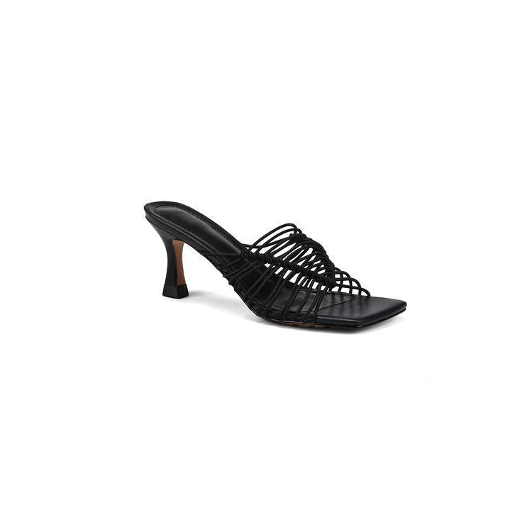 Damen Sandalen mit Absatz aus Schafleder – Bild 4 | LuxeStyle