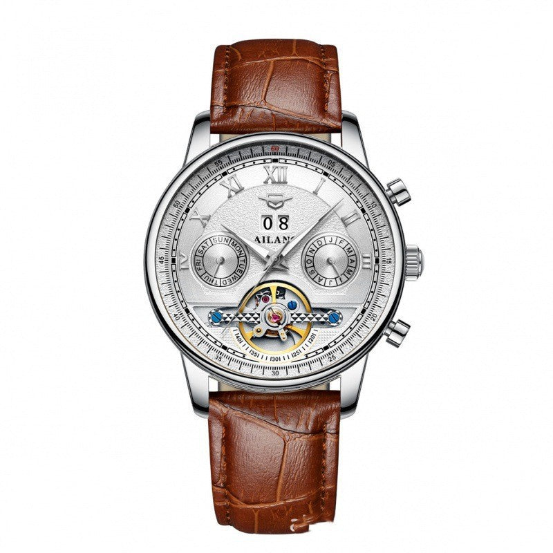 Automatische Mechanische Herrenuhr Sun Moon Stars