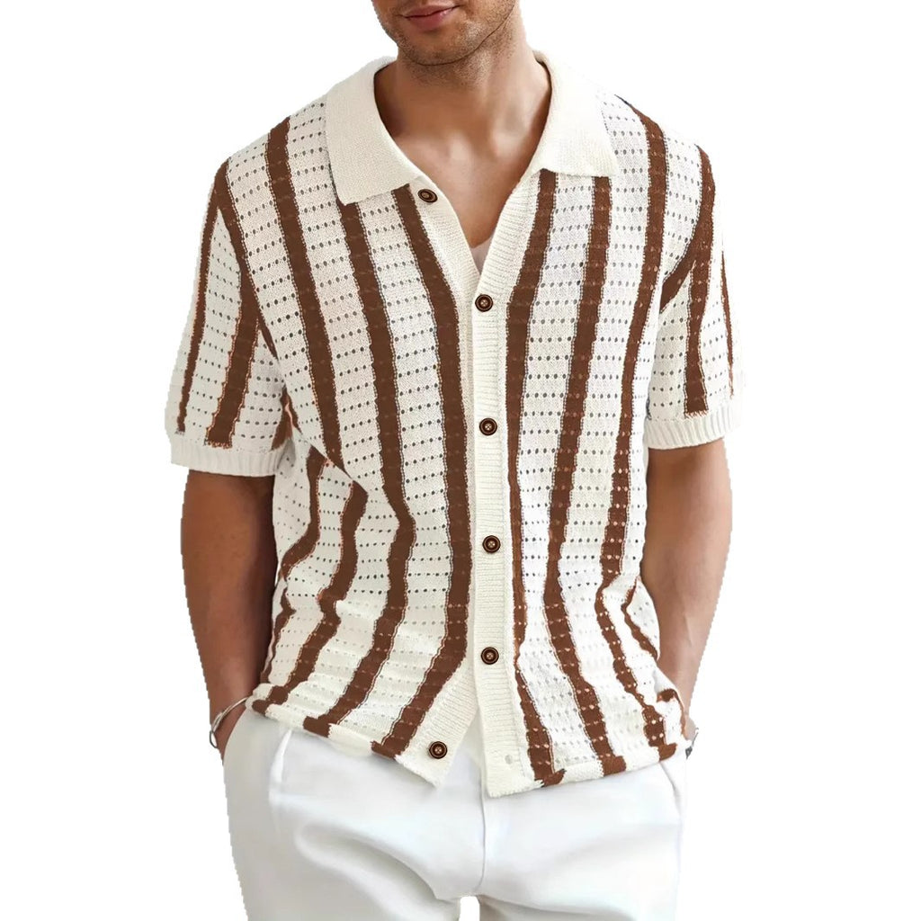 Sommerlicher Pullover mit Streifen
