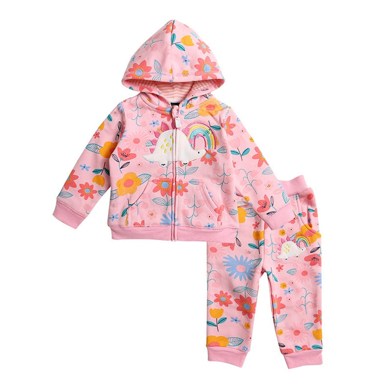 Baby Kapuzen-Sweatshirt-Anzug – Zweiteiler – Bild 9 | LuxeStyle