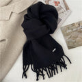 Winter-Schal aus Polyester – einfarbig – Bild 3 | LuxeStyle