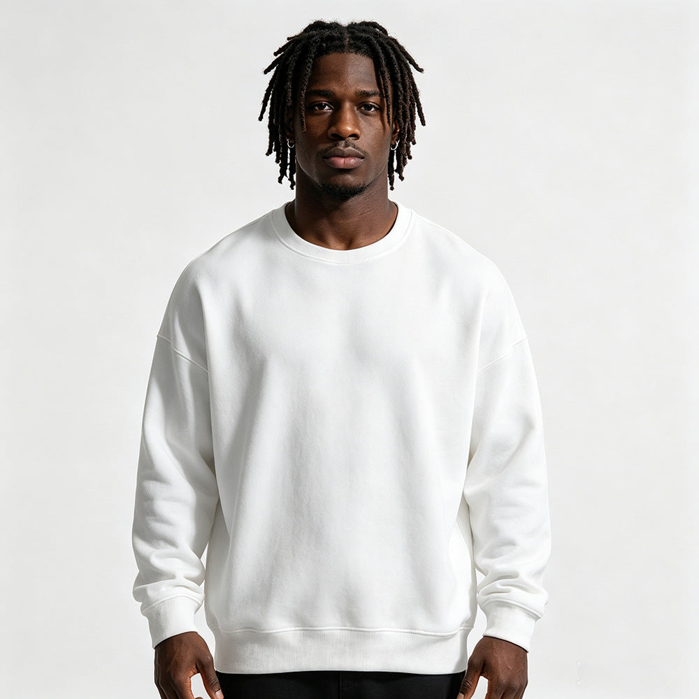 Gefüttertes extra-dickes Rundhals-Sweatshirt