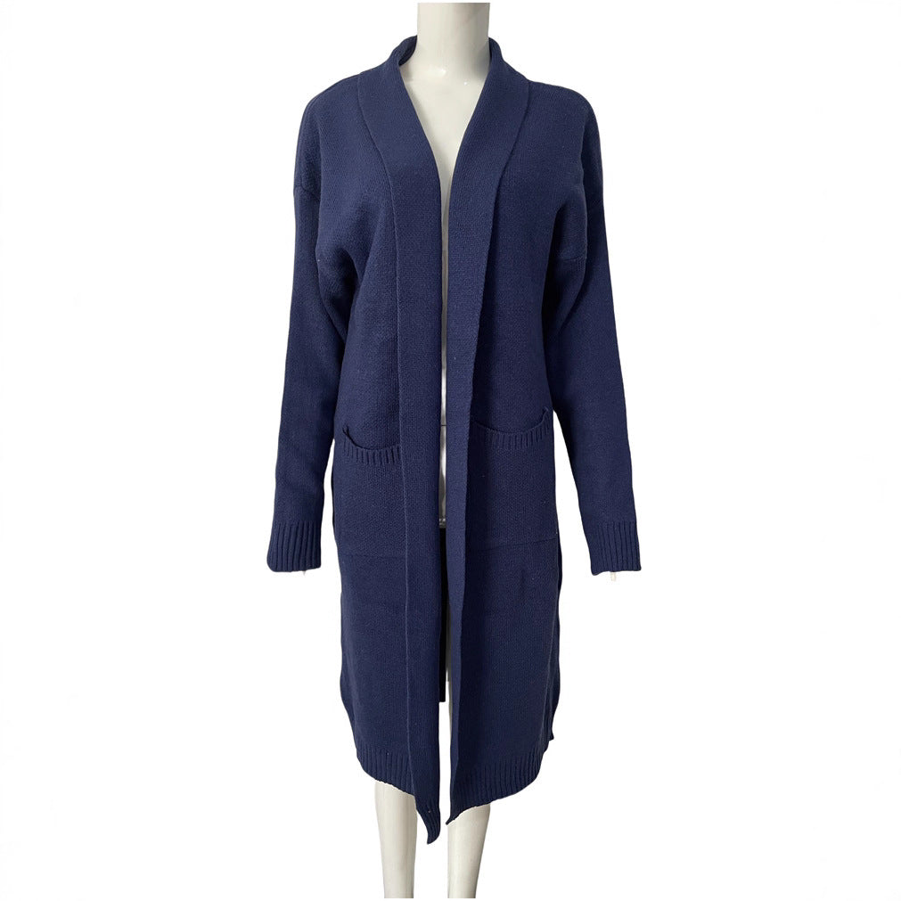 Long Cardigan mit Oversize-Passform und Taschen