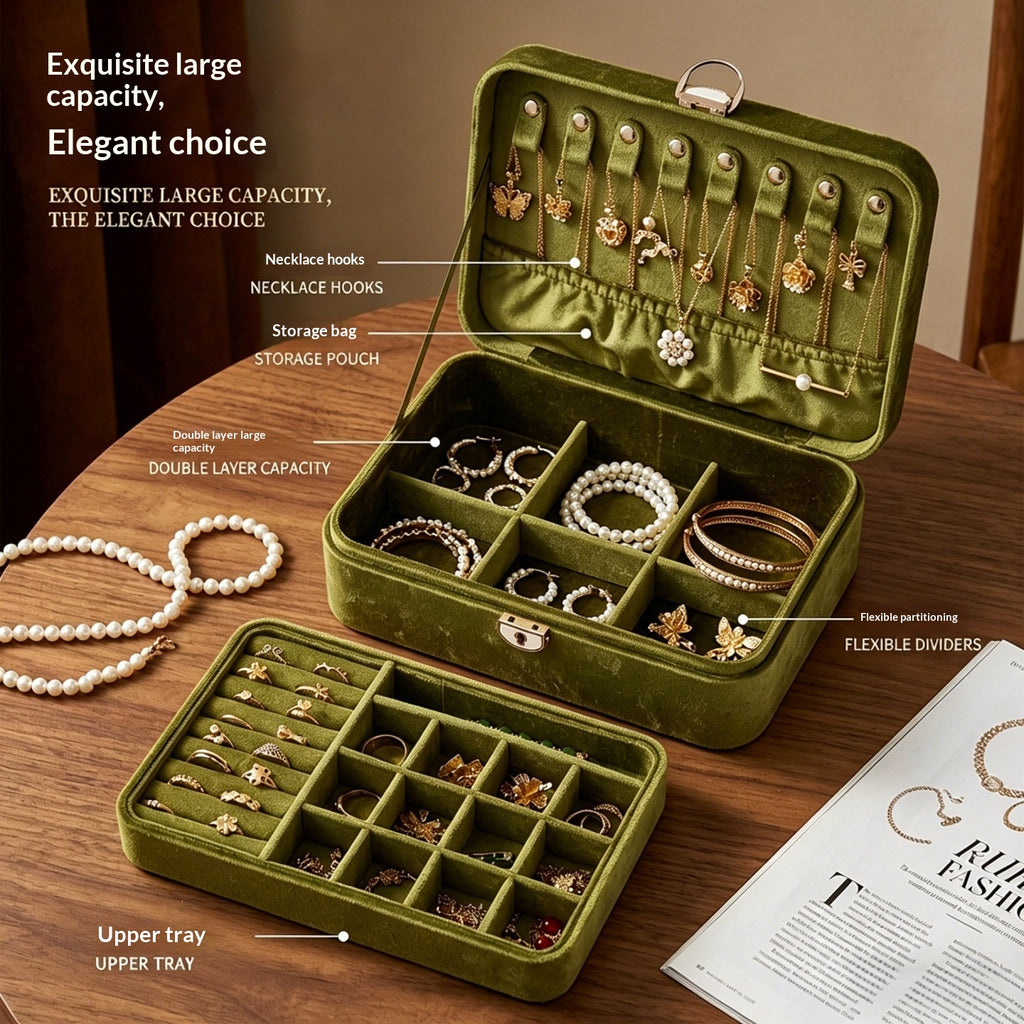 Schmuck-Organizer-Box aus Samt – Bild 7 | LuxeStyle