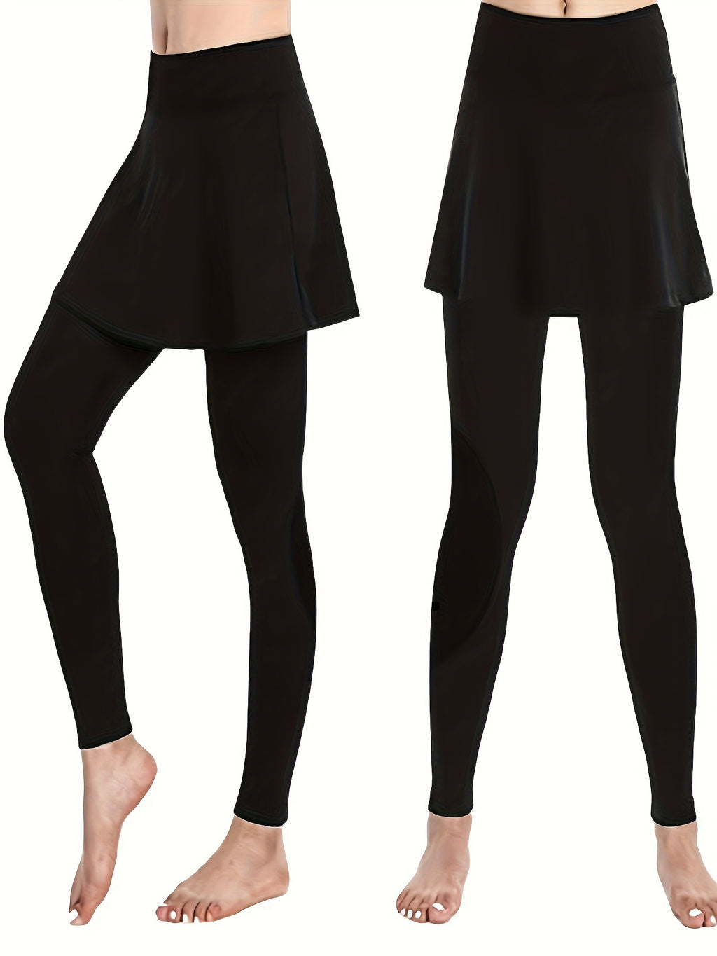 High Waist Skirted Leggings 2-in-1