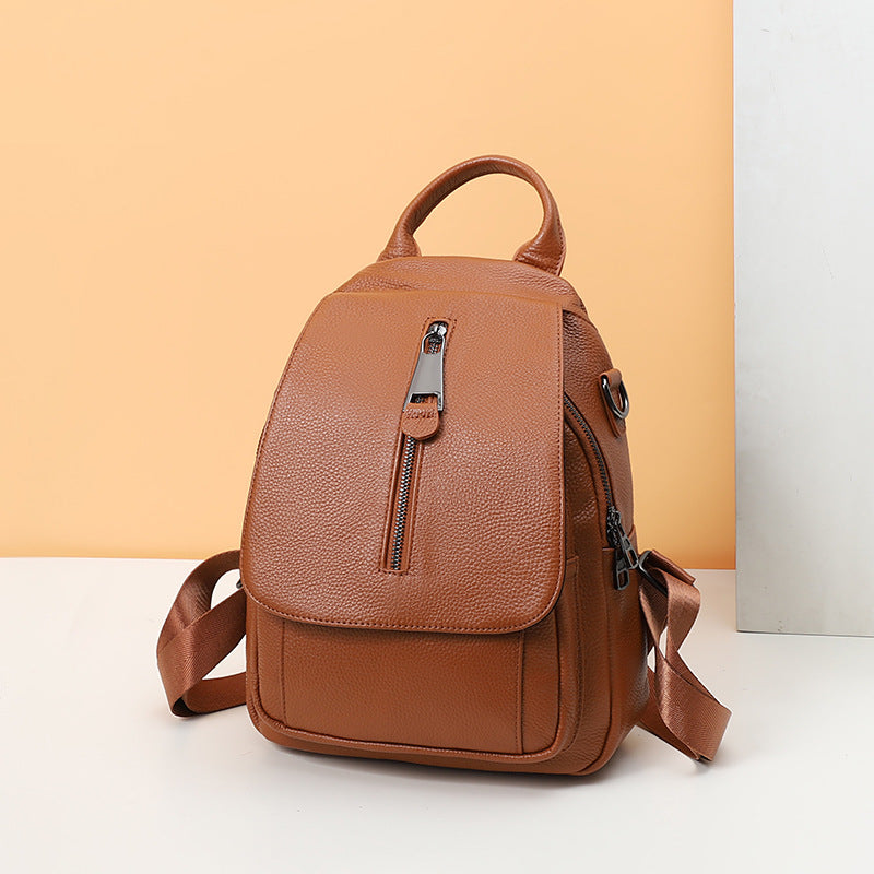 Anti-Diebstahl Lederrucksack für Damen – Bild 9 | LuxeStyle