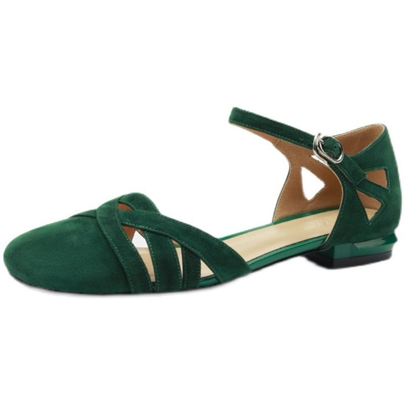 Retro Sandalen mit runder Zehenpartie – Bild 4 | LuxeStyle