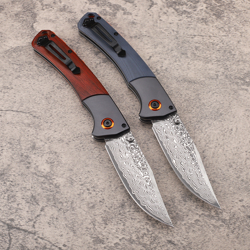Fuda Taschenmesser aus Damaststahl – Ansicht 4