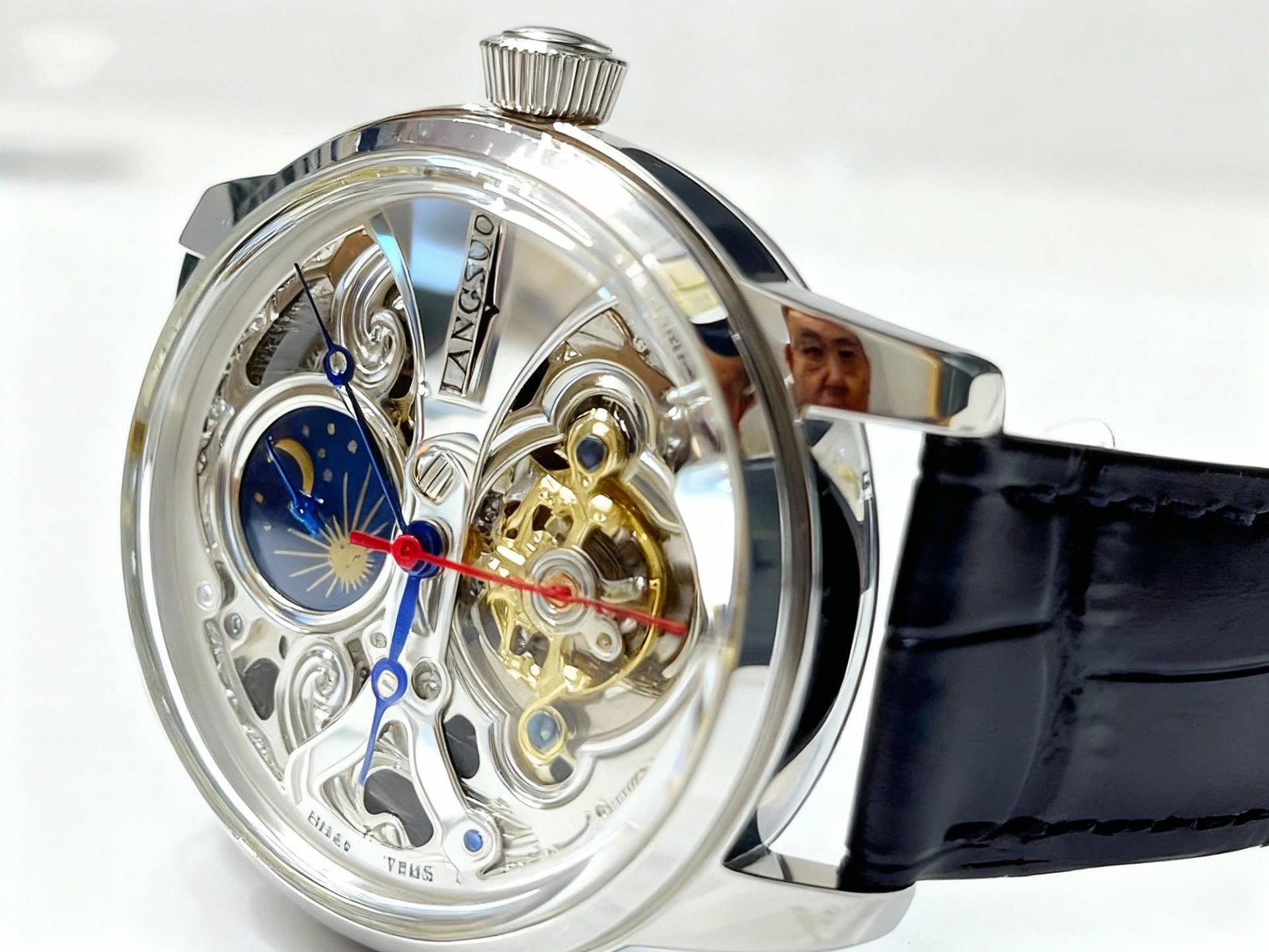 Mondphase Tourbillon Automatikuhr für Herren – Ansicht 8