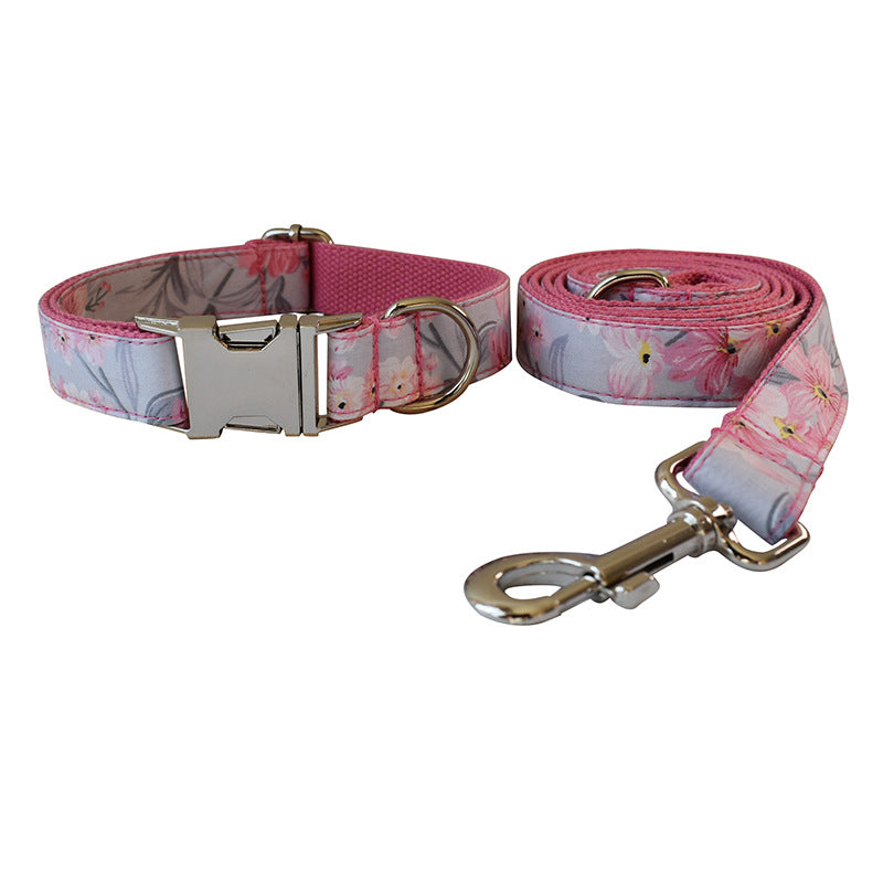 Halsband & Leine mit Bogen im Tusche-Design – Bild 8 | LuxeStyle