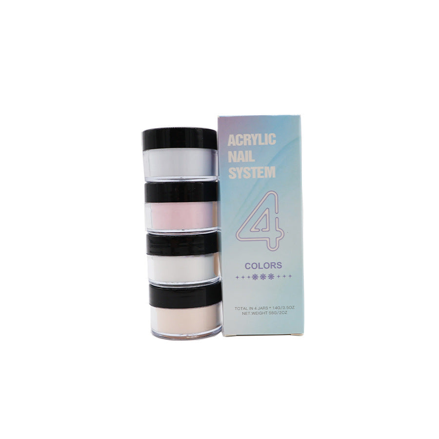 4er-Set Nagel-Glitzerpuder für DIY Maniküre