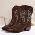 Vintage Western Boots mit Stickerei