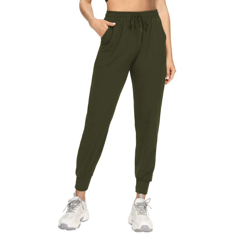 Hochtaillierte Leisure Yogahose Damen