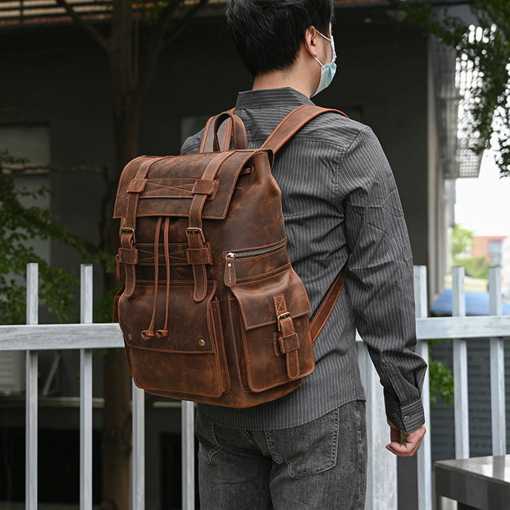 Leather-Tasche Vintage Stil – Bild 9 | LuxeStyle