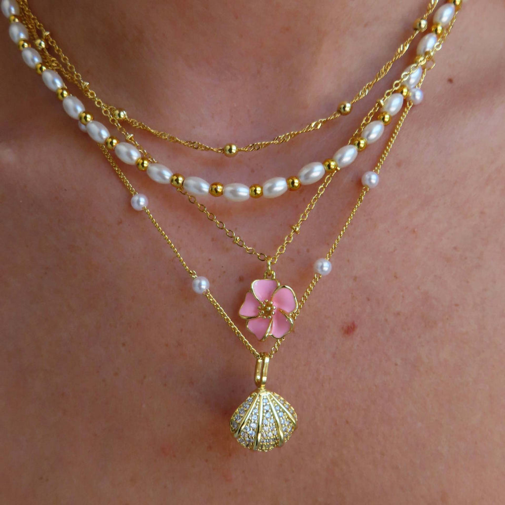 Retro-Choker mit Edelsteinen aus Titanstahl