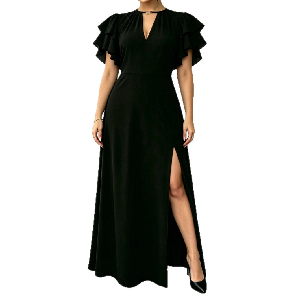 Elegantes Kleid mit V-Ausschnitt