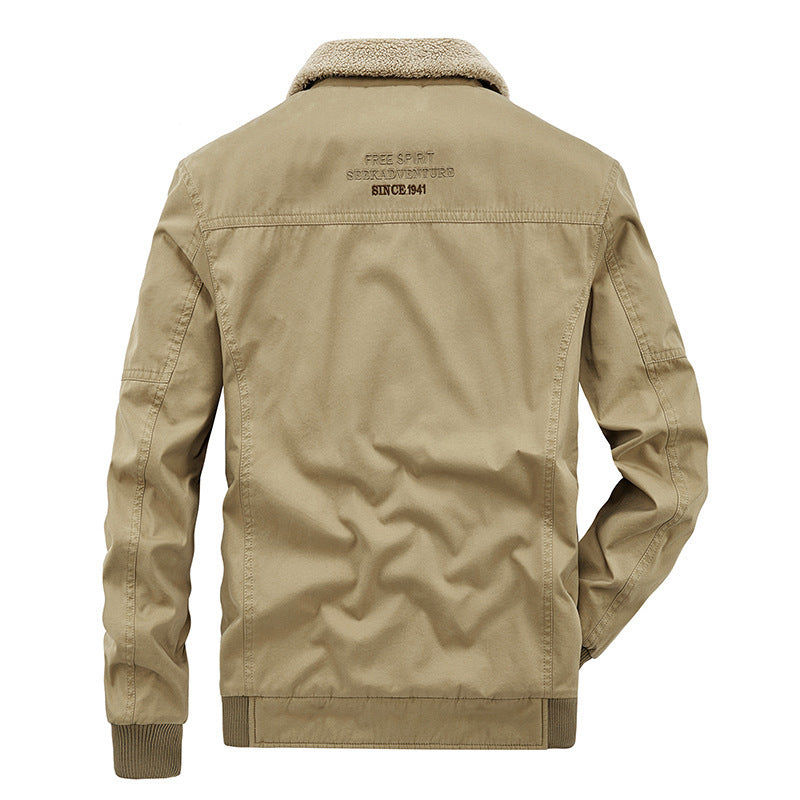 Freizeitjacke aus Baumwolle mit vielen Taschen