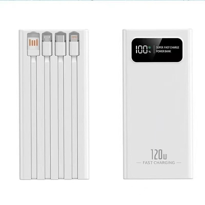 Powerbank 20000 mAh, 120W, 4 Anschlüsse
