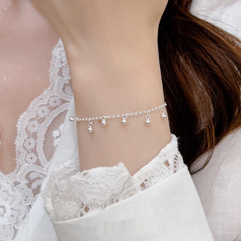 S925 Silber Armband mit roten Quasten – Bild 5 | LuxeStyle