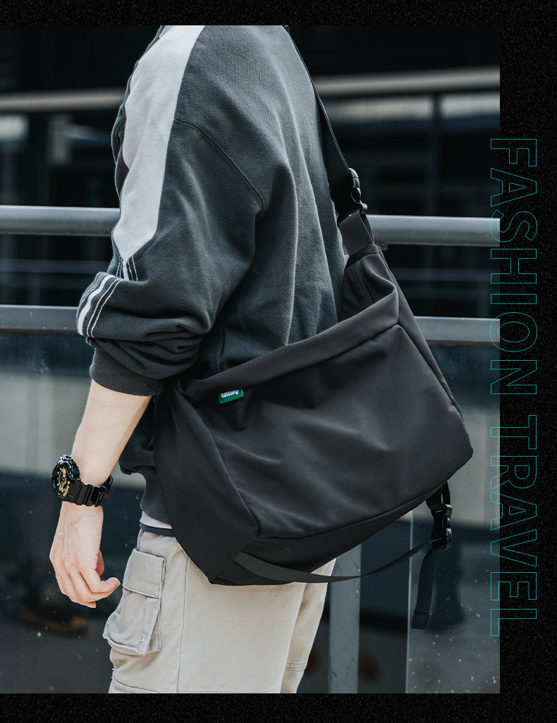 Herren Messenger Bag Oxford-Stoff