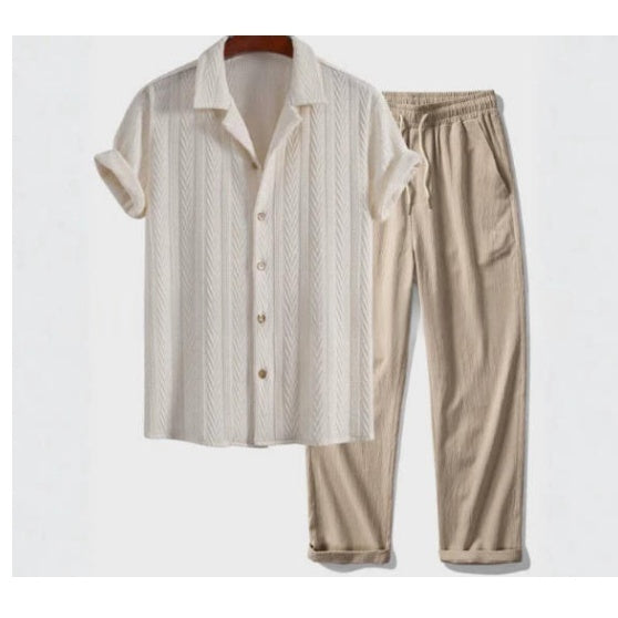 Kurzarm-Shirt und Hose – Bild 3 | LuxeStyle