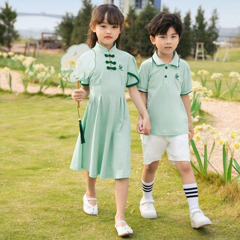 Hanfu Partnerlook Kurzarm-Set
