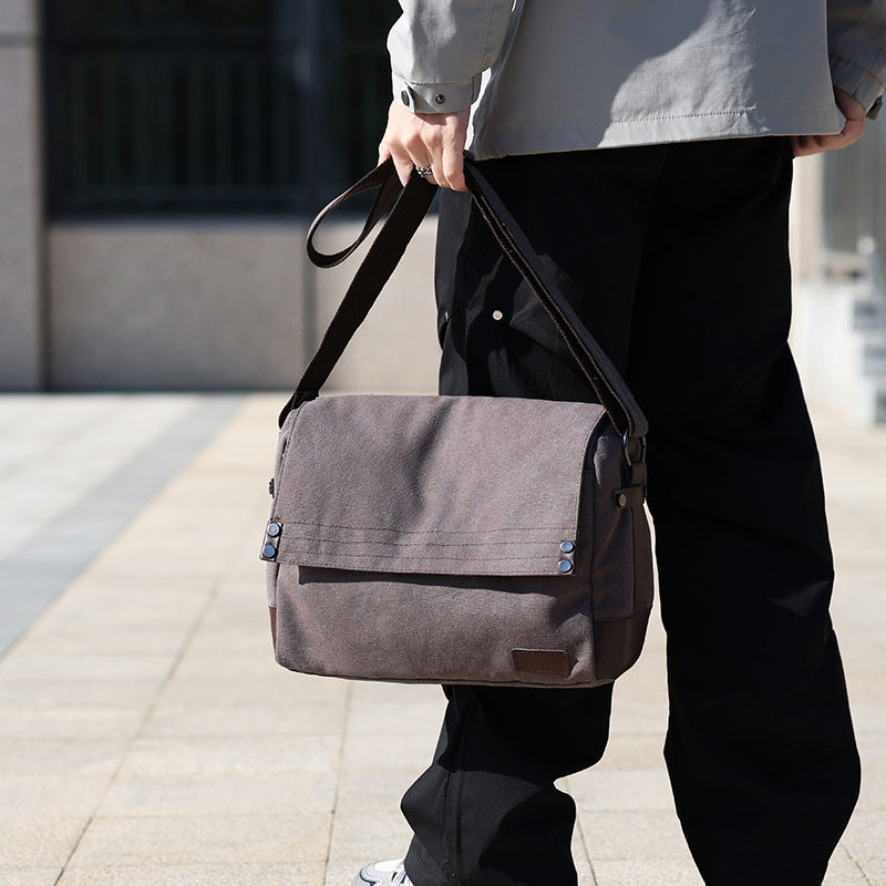 Canvas Schultertasche – grosse Kapazität – Bild 5 | LuxeStyle