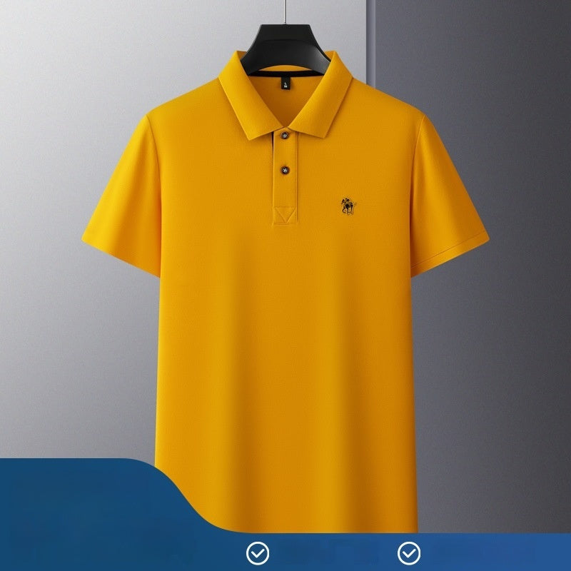 Polo-Shirt aus merzerisierter Piqué-Baumwolle | LuxeStyle