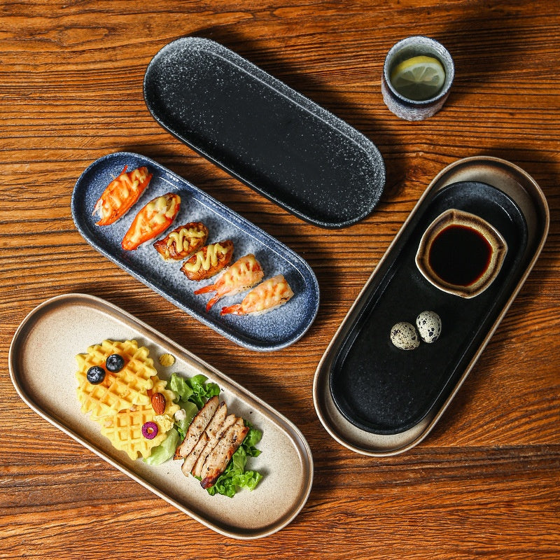 Japanische Keramikplatte rechteckig – Bild 14 | LuxeStyle