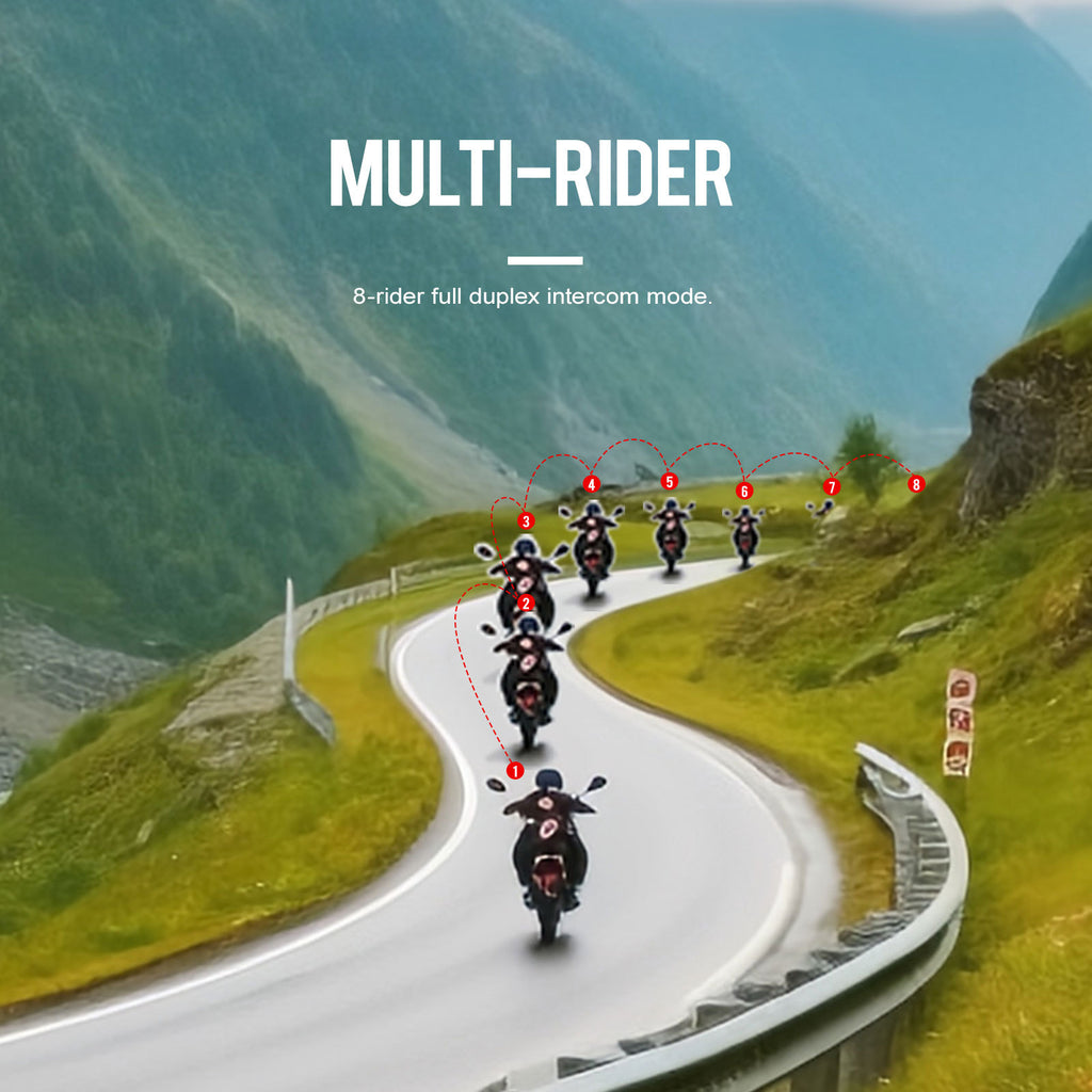 Bluetooth Intercom Headset für Velohelme