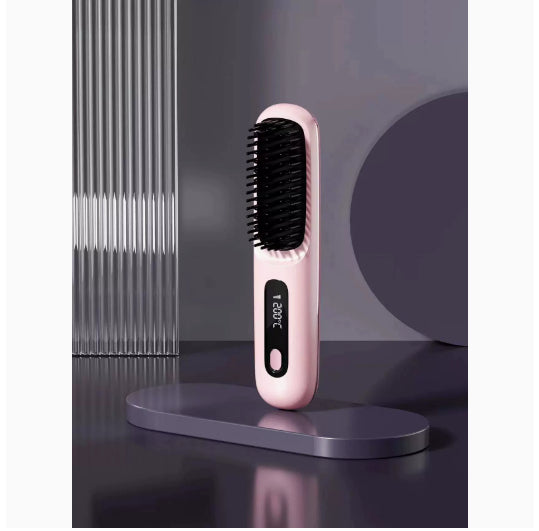 Kabellose 2-in-1 Glättbürste für schnelles Styling