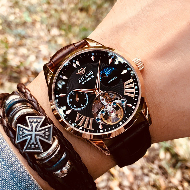 Mechanische Skelett-Herrenuhr mit Automatikwerk – Bild 13 | LuxeStyle