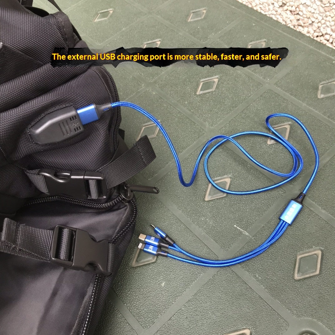Multifunktionaler Rucksack mit doppelten Schultergurten