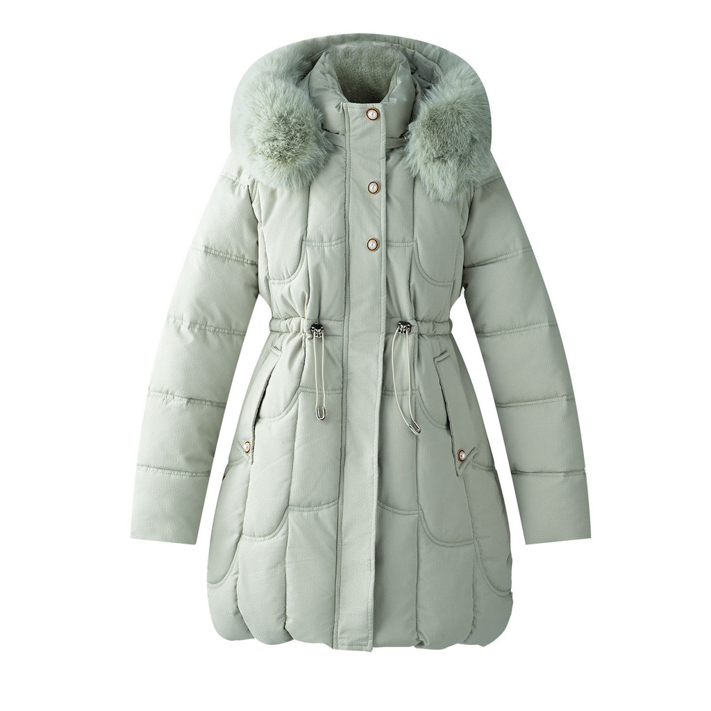 Damen-Daunenjacke mit geometrischem Muster – Bild 8 | LuxeStyle