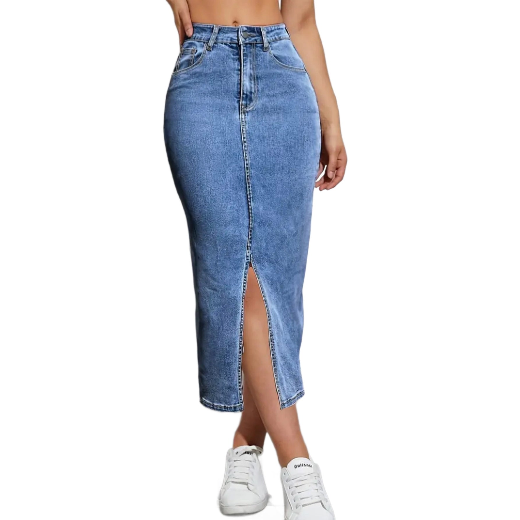 Mid-Länge Bodycon Kleid, figurbetonend, elastisch