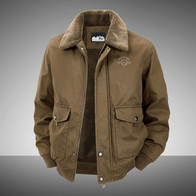 Freizeitjacke aus Baumwolle mit vielen Taschen